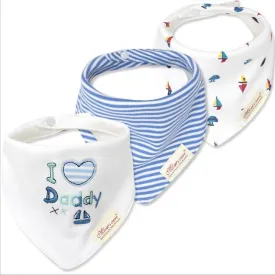 3PCS Baby Cotton double-layer thick waterproof Bibs Baby Accessories Wholesale