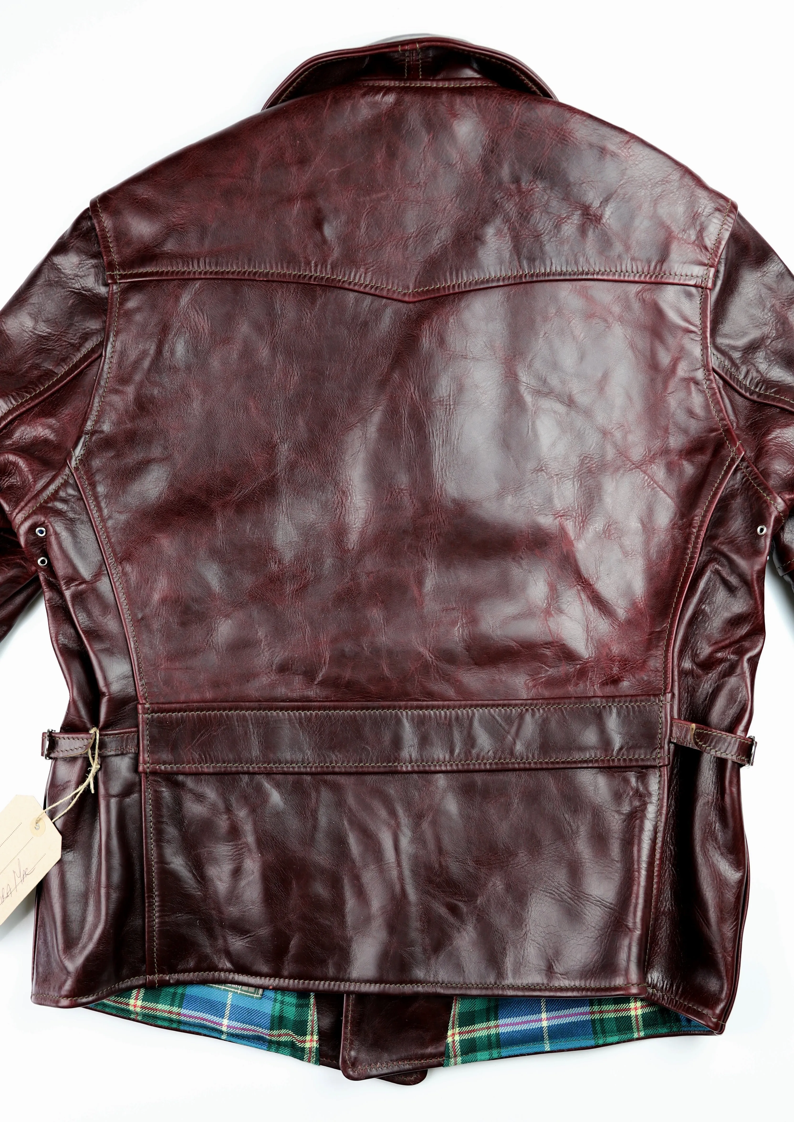 Premium Aero Maxwell Leather Jacket Size 44 in Cordovan CXL Horsehide  
