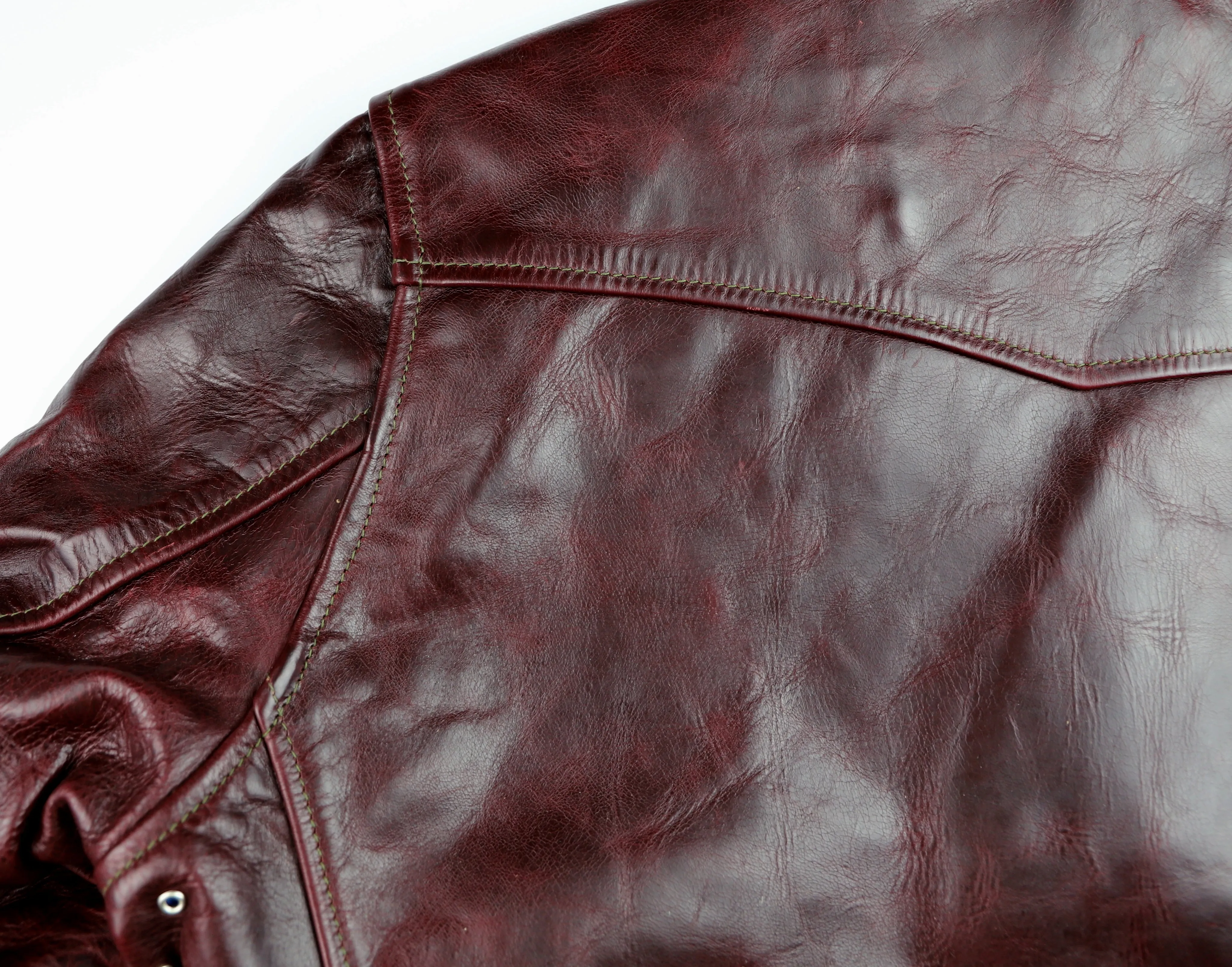 Premium Aero Maxwell Leather Jacket Size 44 in Cordovan CXL Horsehide  
