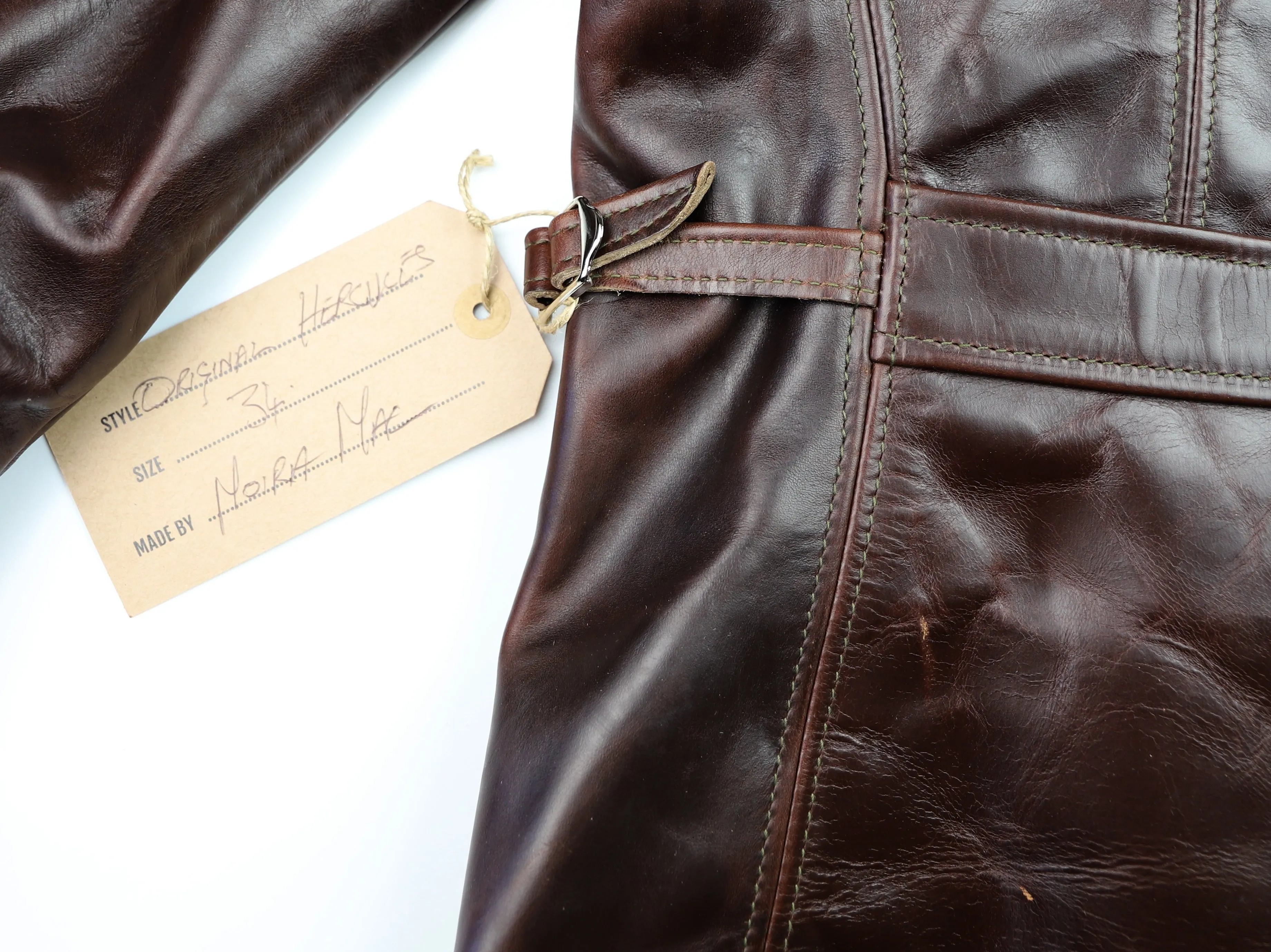 Brown Aero Original Hercules Leather Jacket, Size 34 (Fits Like 36), CXL FQHH