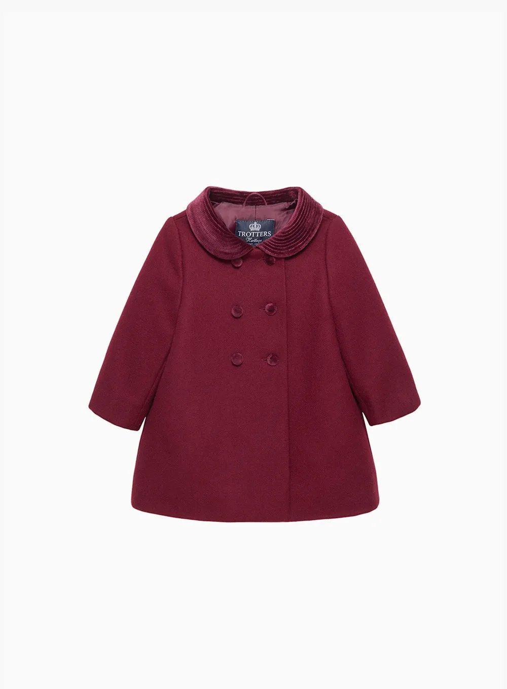 Baby Classic Coat in Burgundy