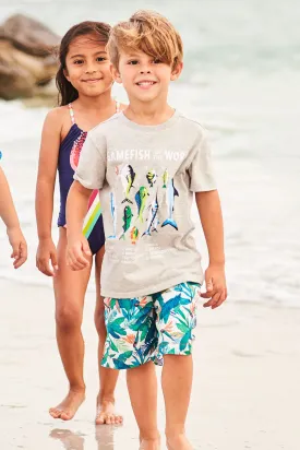 Boys Swim Hatley Tropical Paradise Trunks