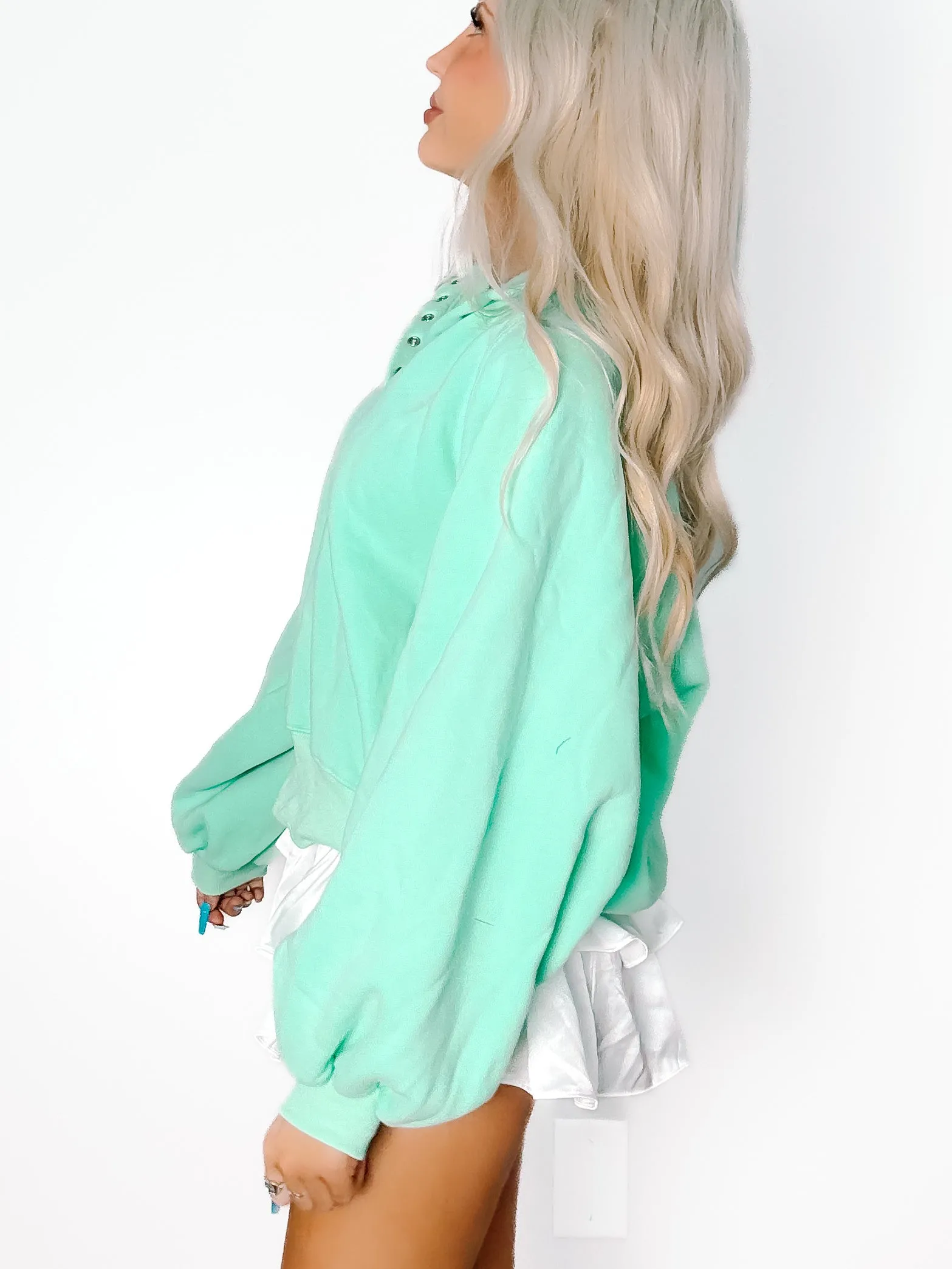 Brynn Pullover Top | Seafoam