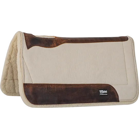 Cashel White Performance Felt Pad with Fleece Bottom- 31"X33"