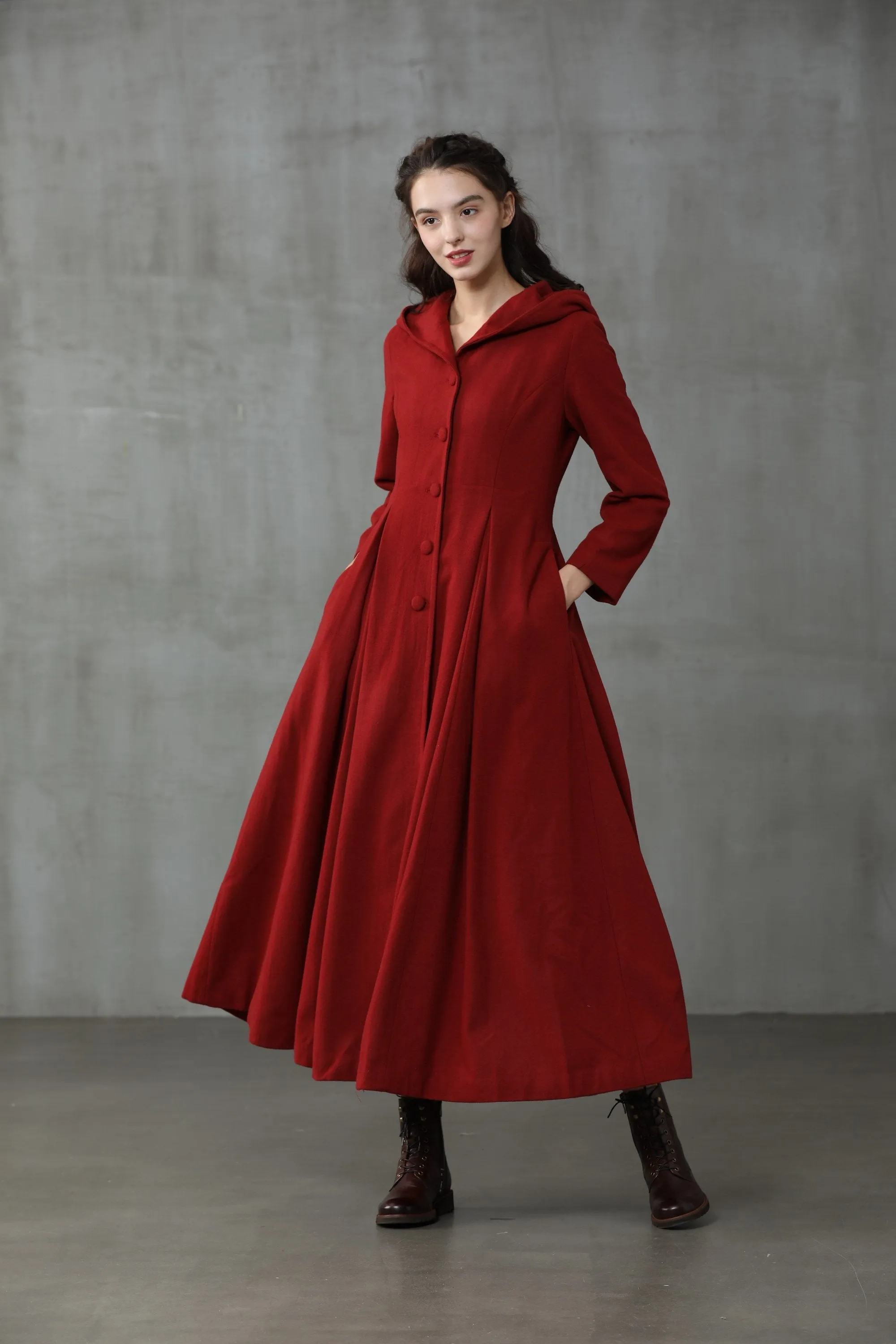 Christmas My Fair Lady 26 | Hooded Wool Coat