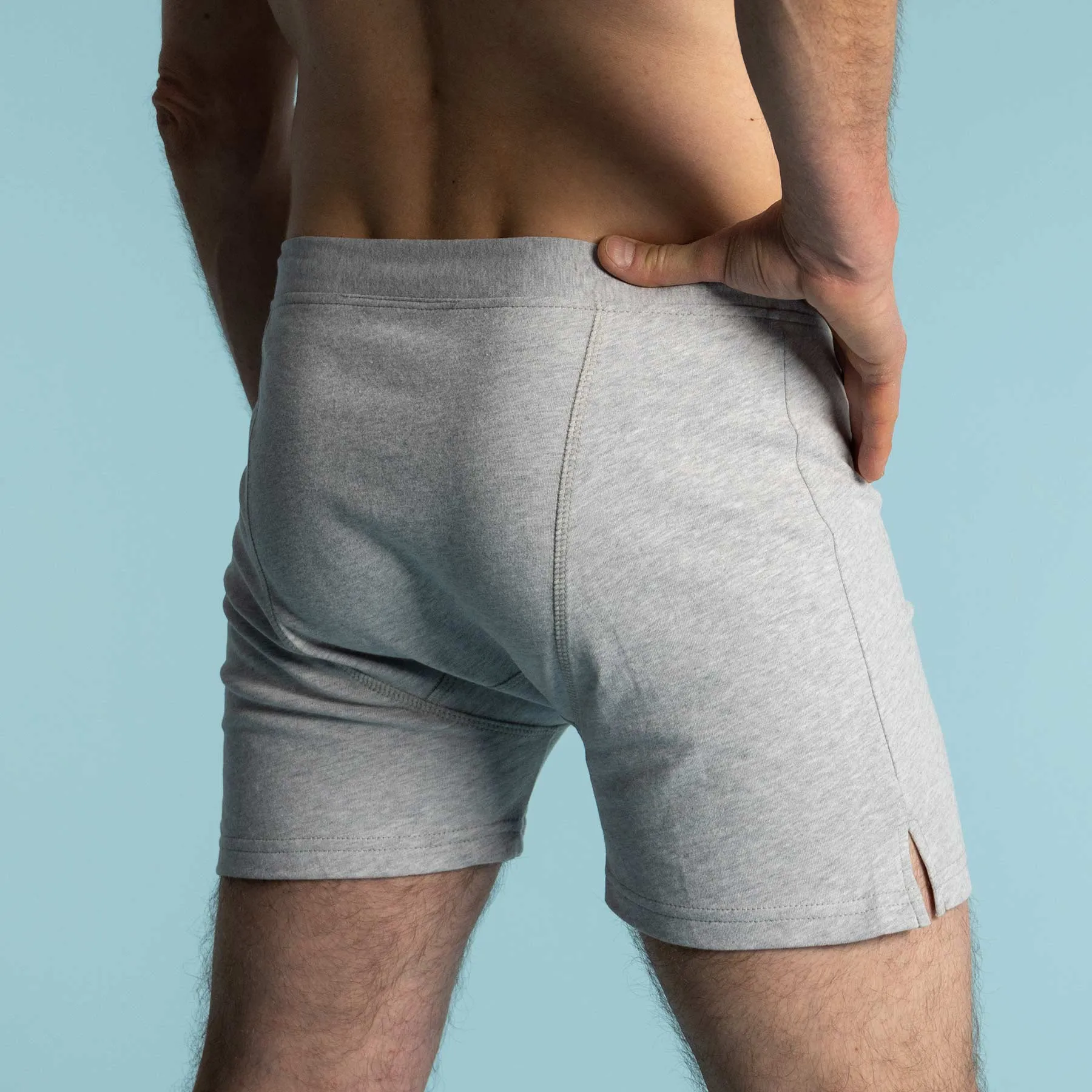 CORBIN Elastic-Free 100% Organic Prima Cotton Boxers (Drawstring-free, Plastic-Free Coconut Buttons, Latex-Free, OC Thread, OC Interfacing, Gusseted Crotch, No Synthetics) (100% Biodegradable)