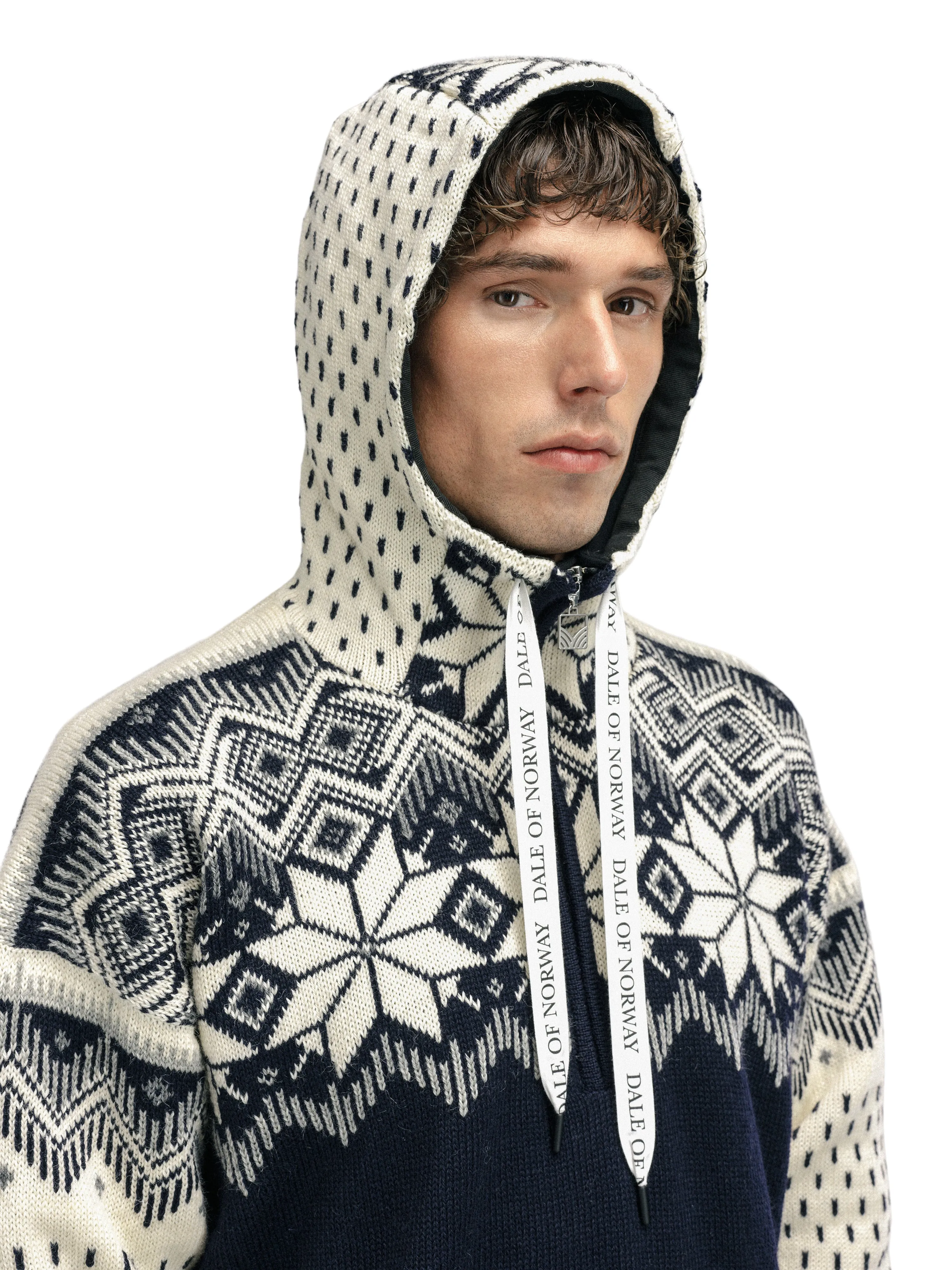 Dale of Norway - Vegard WP Men's Hoodie In Navy/Off-White/Smoke