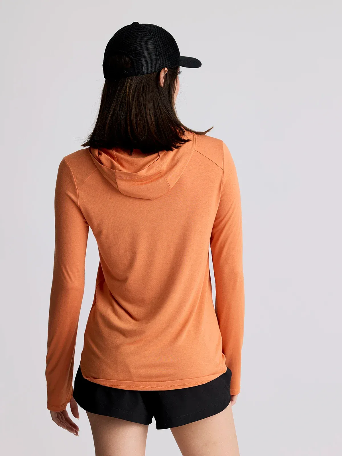 Free Fly Women's Bamboo Shade Hoodie II in Sunstone