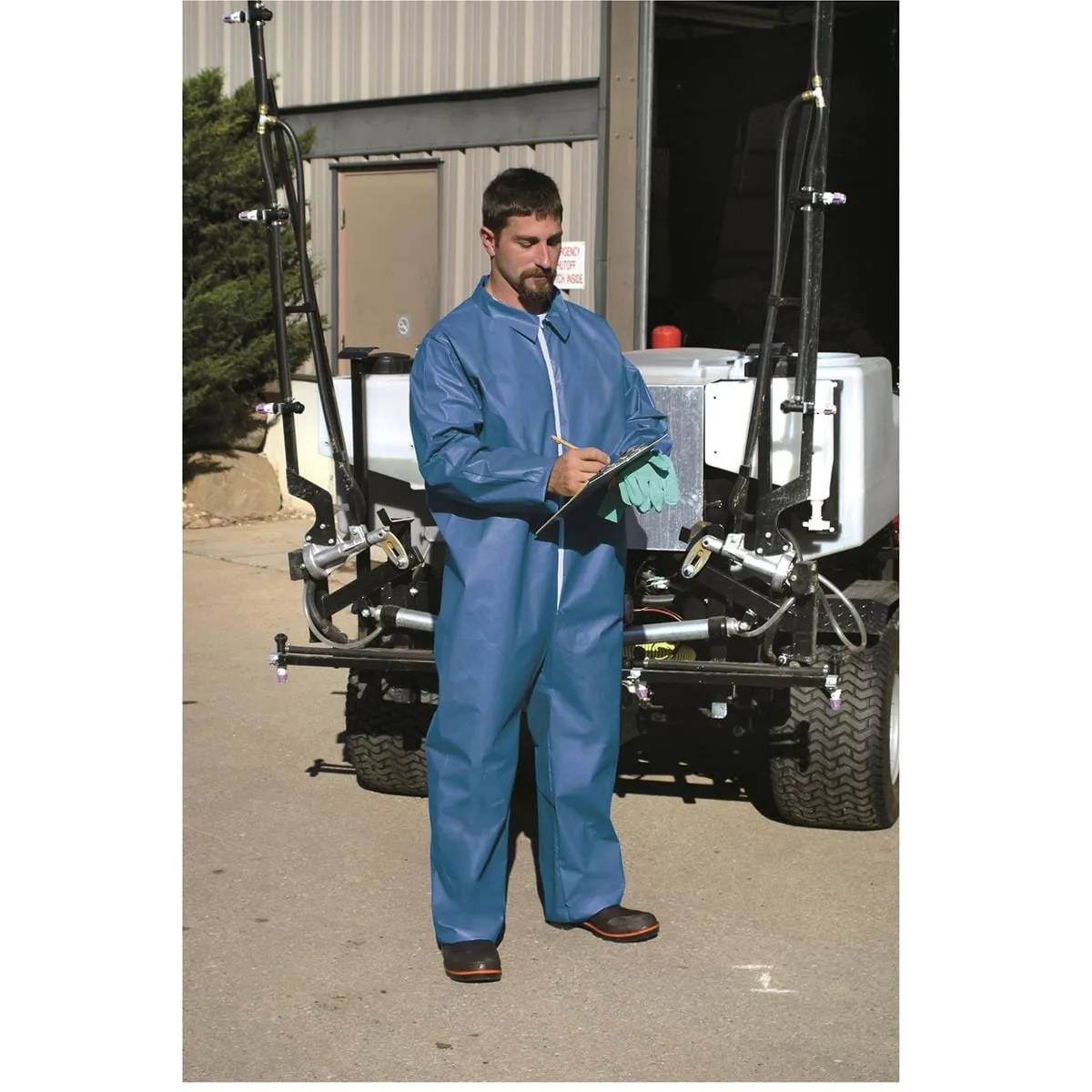 Gemplers Blue Poly-Coated Coveralls