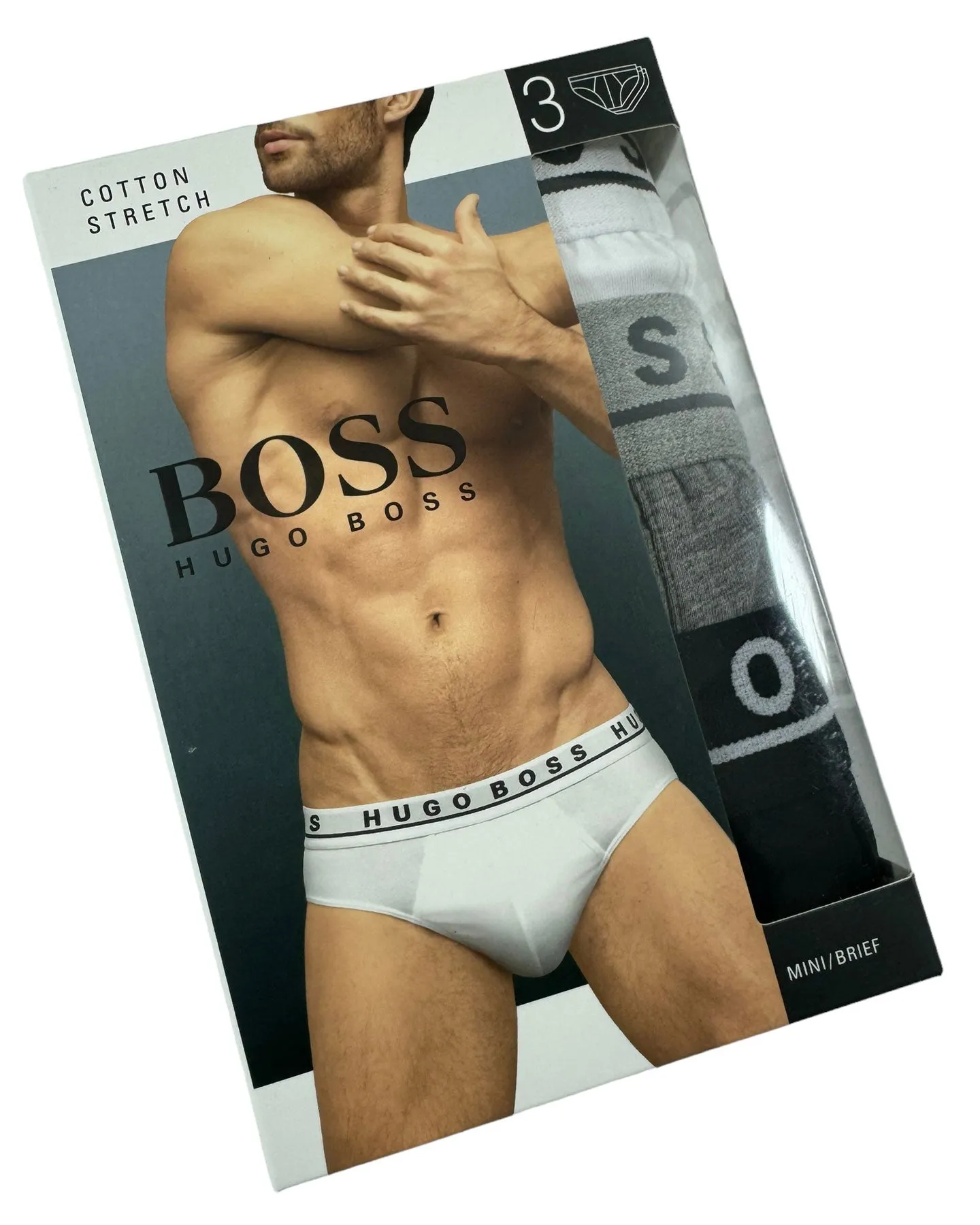 Hugo Boss Mini Brief 3 Pack Stretch Cotton Men Underwear XXL