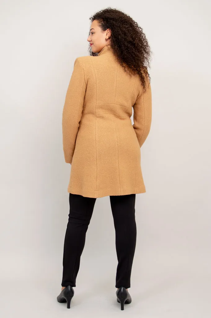 Keston Coat, Beige, Wool