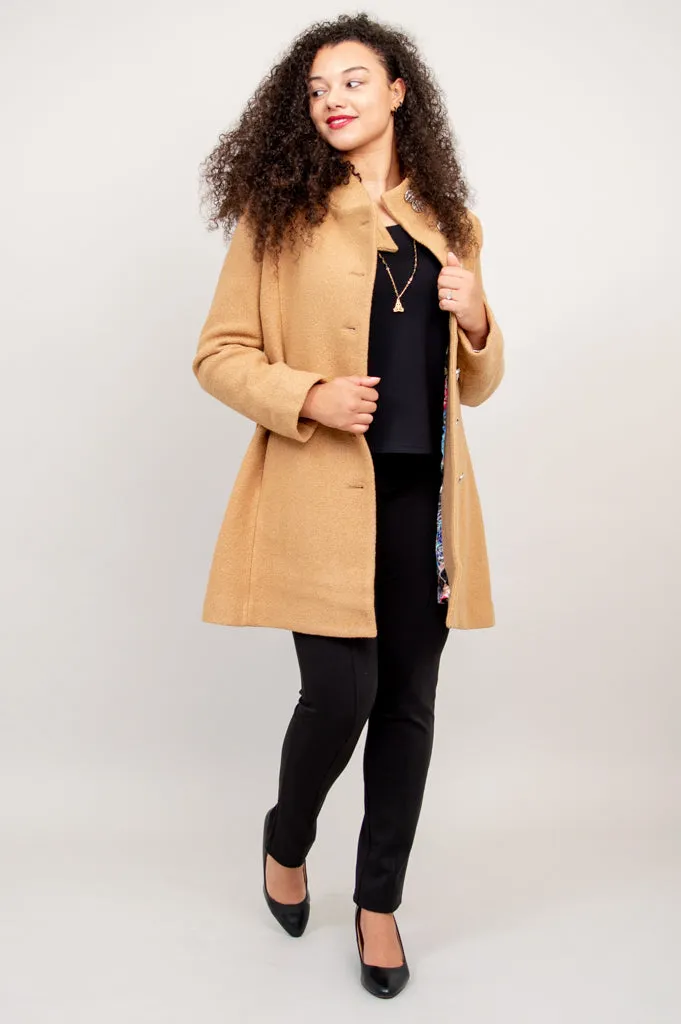 Keston Coat, Beige, Wool