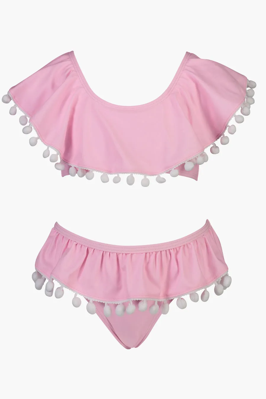 Kids Swimsuit Snapper Rock Pink Pom Pom