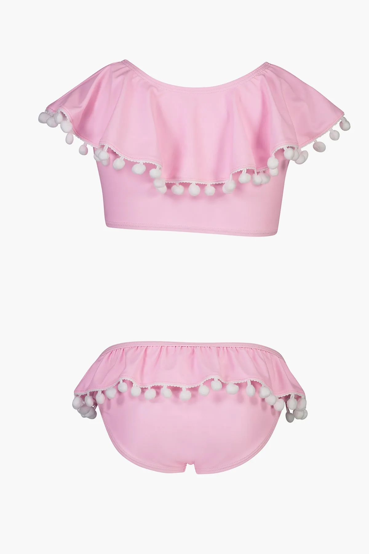 Kids Swimsuit Snapper Rock Pink Pom Pom