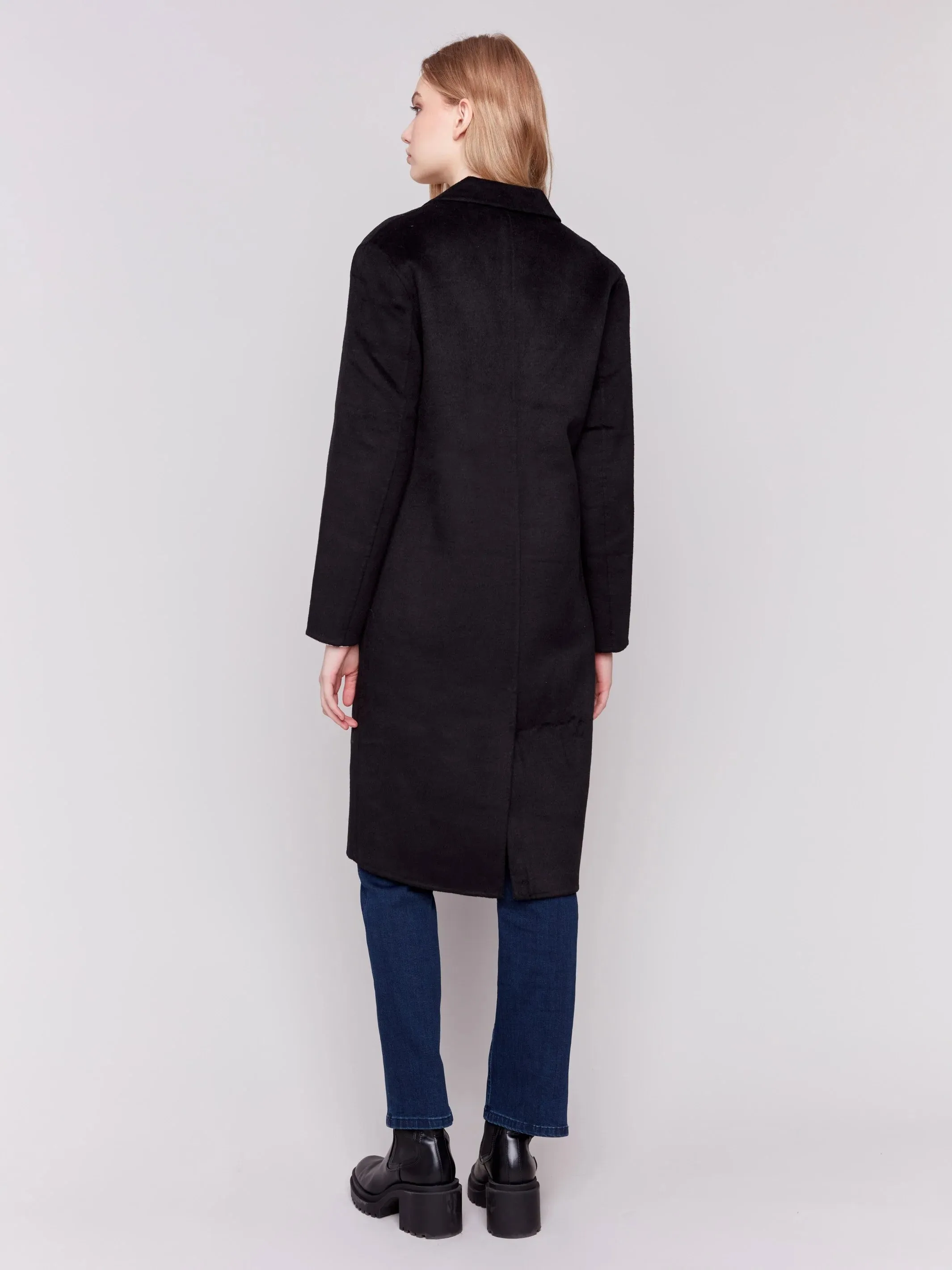 Long Double-Faced Wool Coat