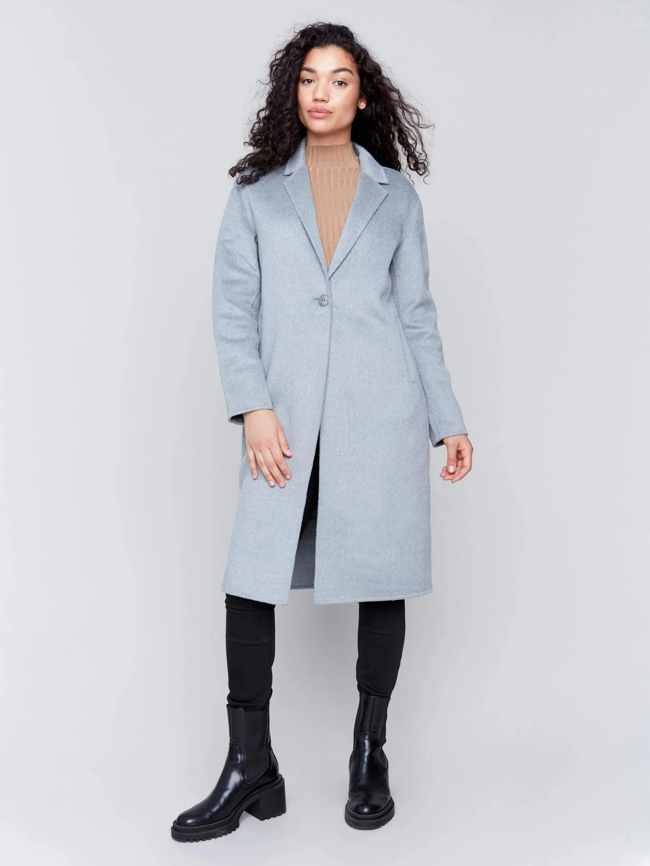 Long Double-Faced Wool Coat