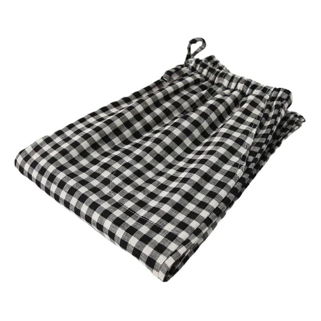 Loose Man Sleeping Pants Plaid Bottoms Pajamas