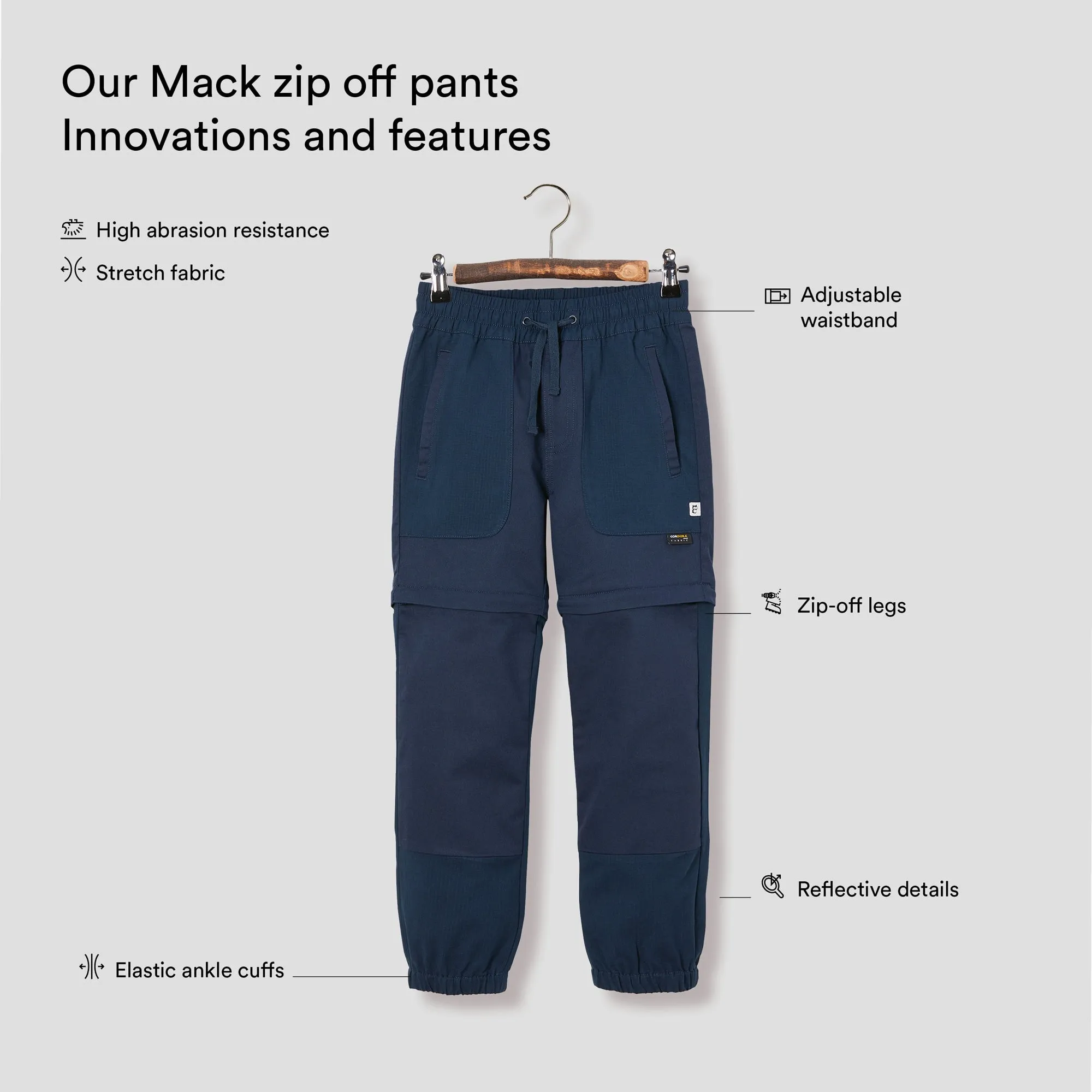 Mack zip off pants