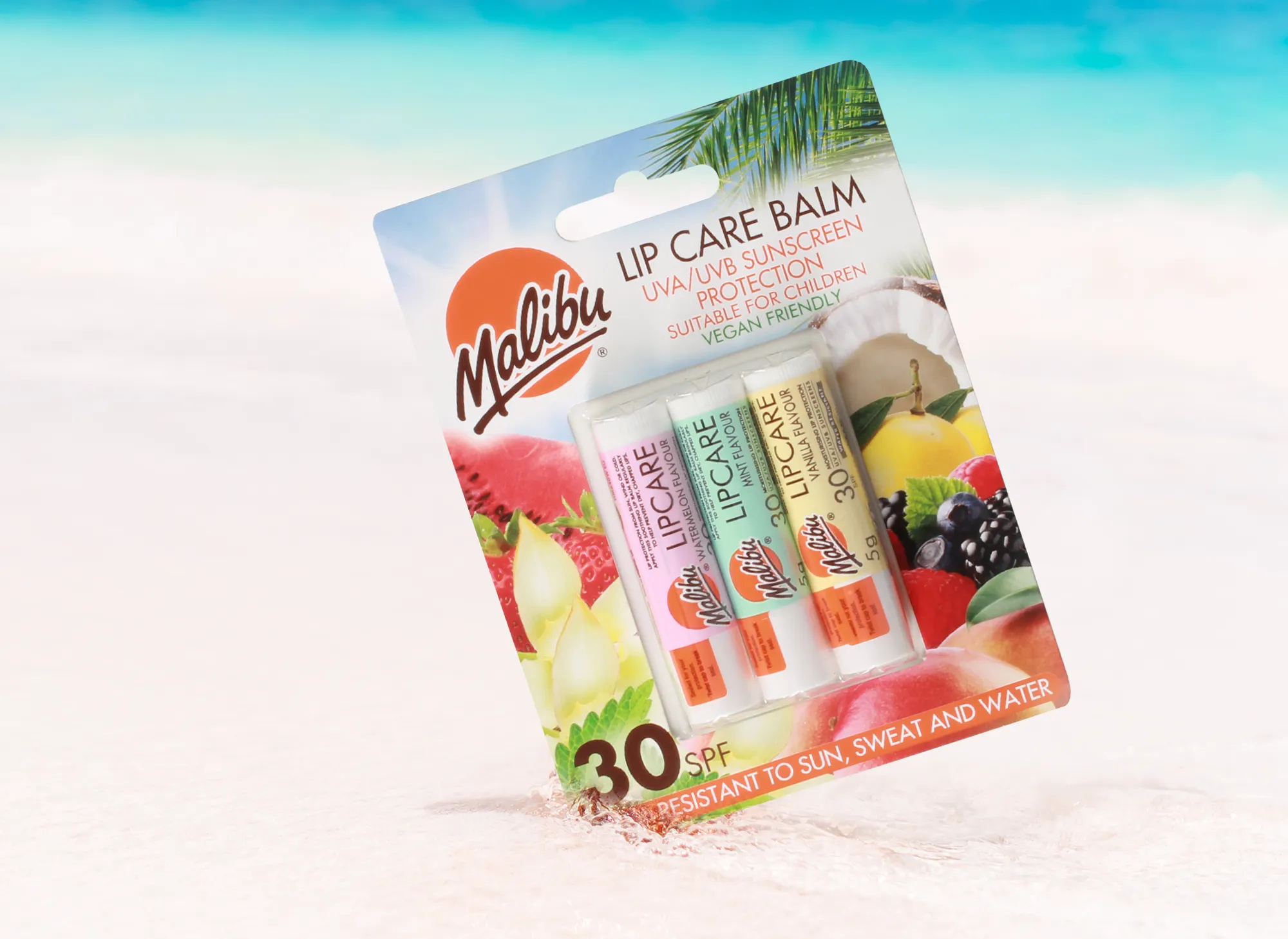 Malibu Lip Care Balm SPF 30 (3 Pack)