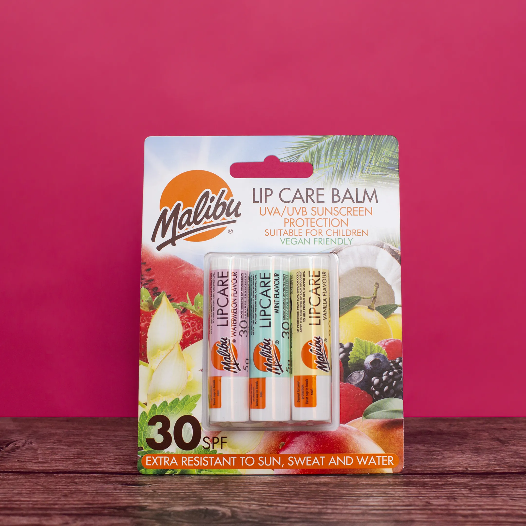 Malibu Lip Care Balm SPF 30 (3 Pack)