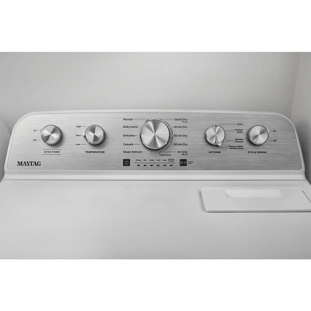 Maytag MED5430MW Top Load Electric Dryer with Steam-Enhanced Cycles - 7.0 cu. ft.