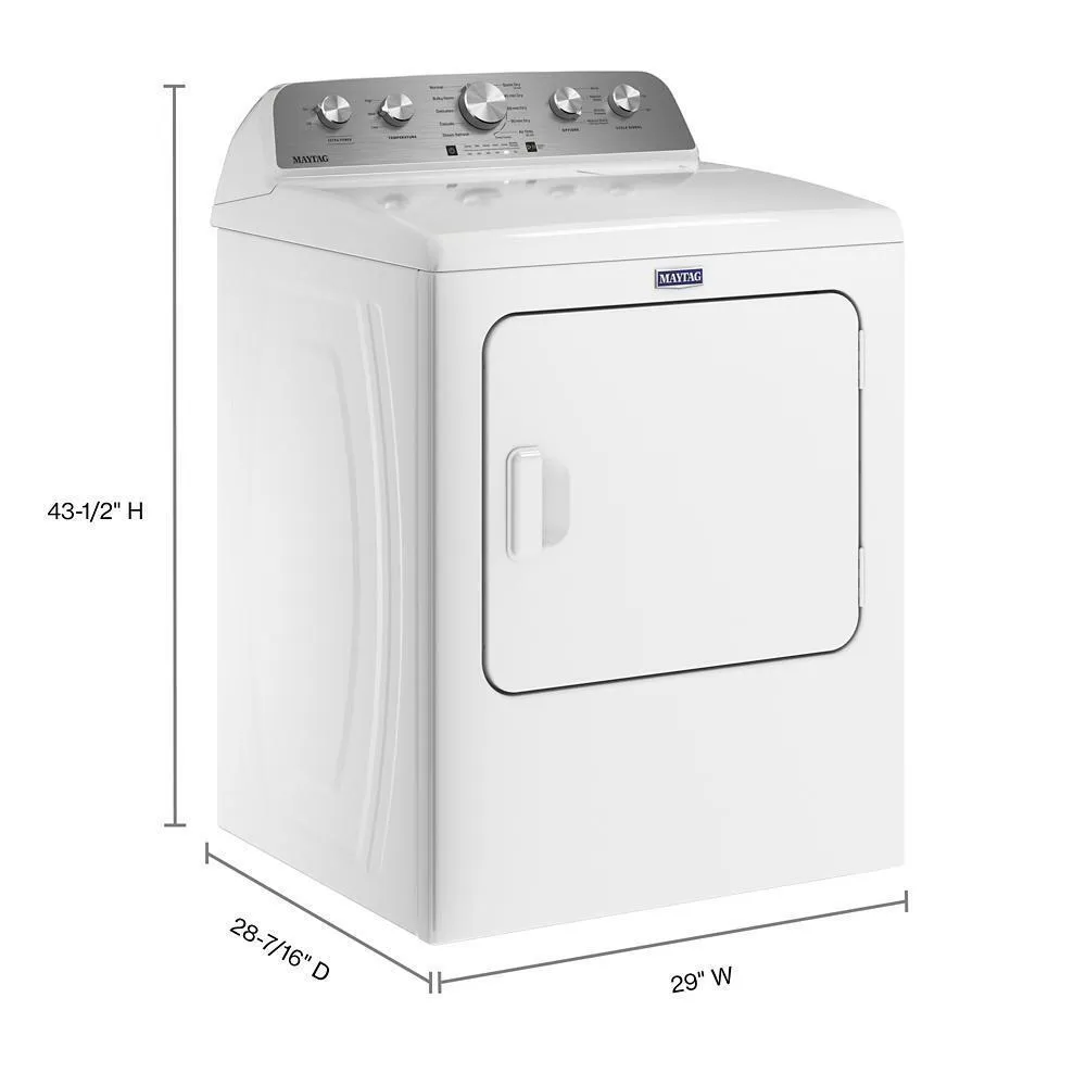 Maytag MED5430MW Top Load Electric Dryer with Steam-Enhanced Cycles - 7.0 cu. ft.