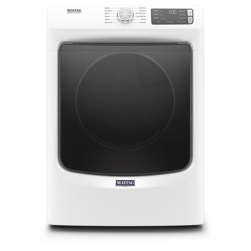 Maytag MED6630HW Front Load Electric Dryer with Extra Power and Quick Dry Cycle - 7.3 cu. ft.