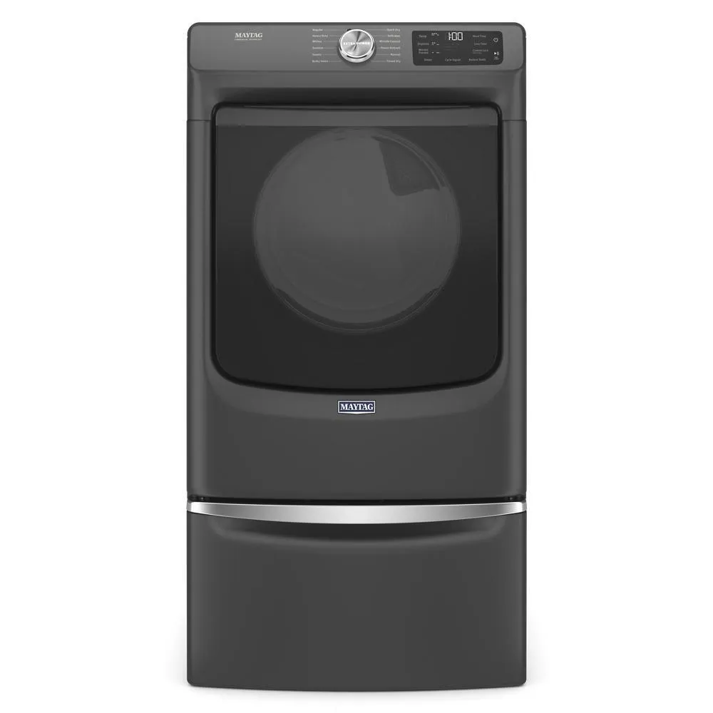 Maytag MED6630MBK Front Load Electric Dryer with Extra Power and Quick Dry Cycle - 7.3 cu. ft.