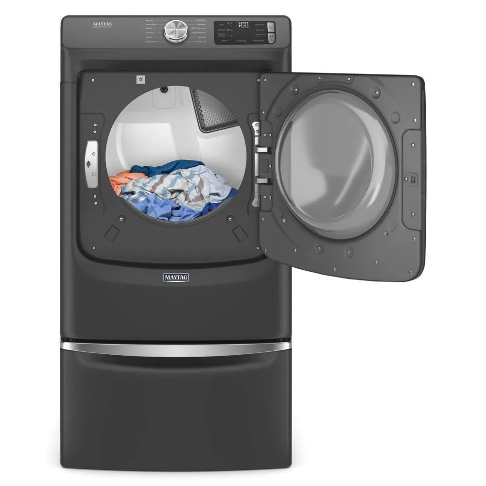 Maytag MED6630MBK Front Load Electric Dryer with Extra Power and Quick Dry Cycle - 7.3 cu. ft.