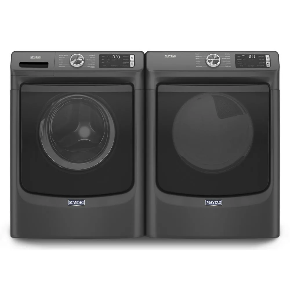 Maytag MED6630MBK Front Load Electric Dryer with Extra Power and Quick Dry Cycle - 7.3 cu. ft.