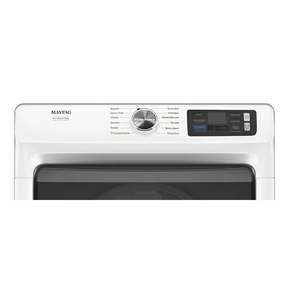 Maytag MED7020RW Smart Pet Pro Front Load Electric Dryer - 7.4 CU. FT.