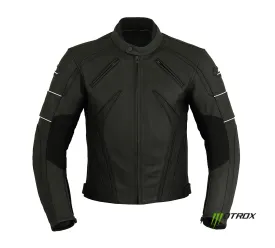 Men Leather Jacket impressive Matte Black by M0trox