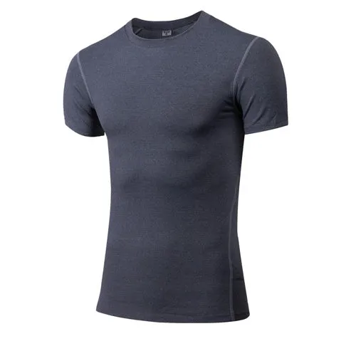 Men's Solid color quick-drying short sleeve