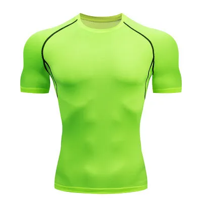 Men's Solid color quick-drying short sleeve