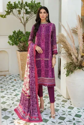 Noor by Saadia Asad Embroidered Prints Fall/Winter Woolen Shawl Collection – D2-A-EVELYN