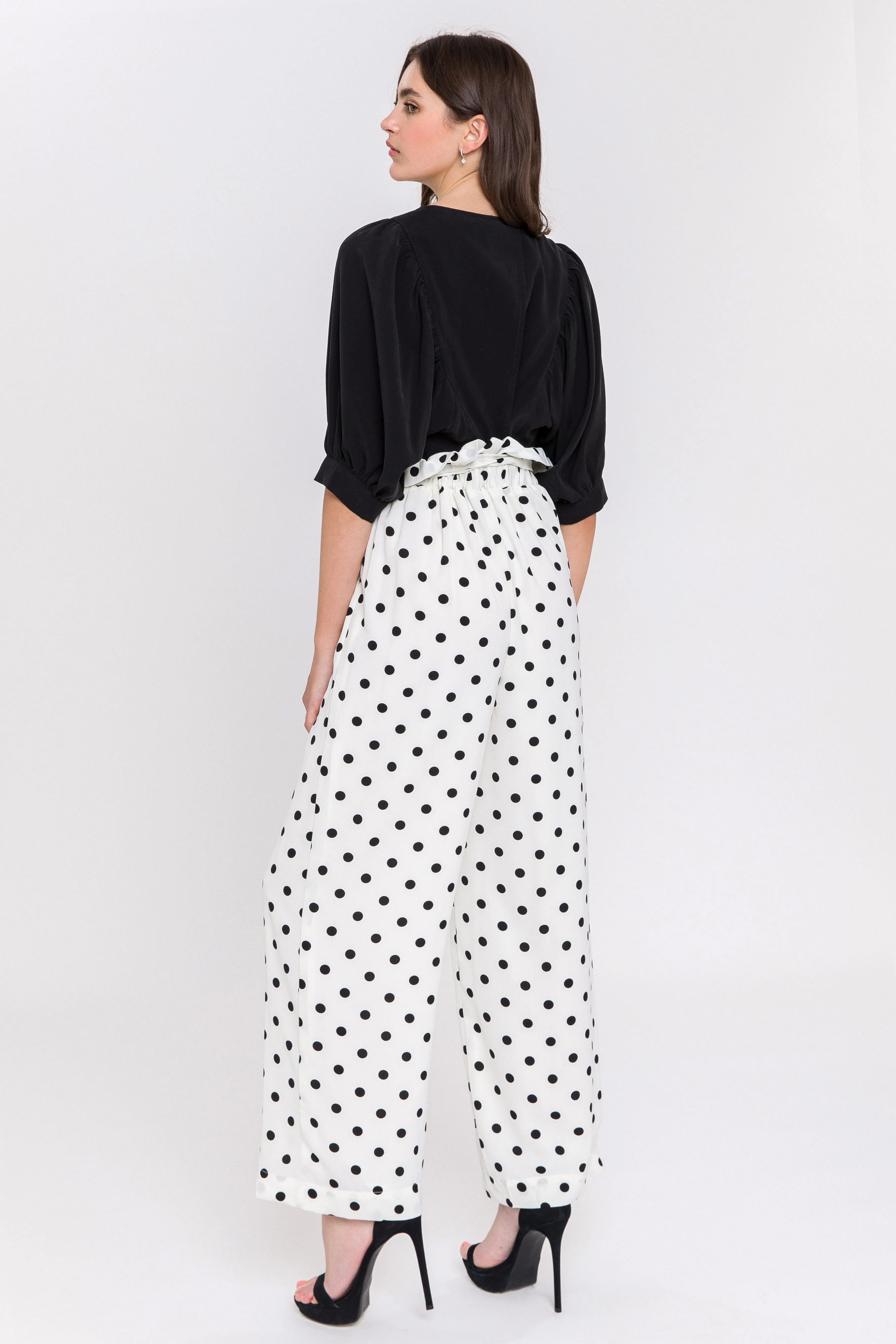 Polka Dot Wide Pants