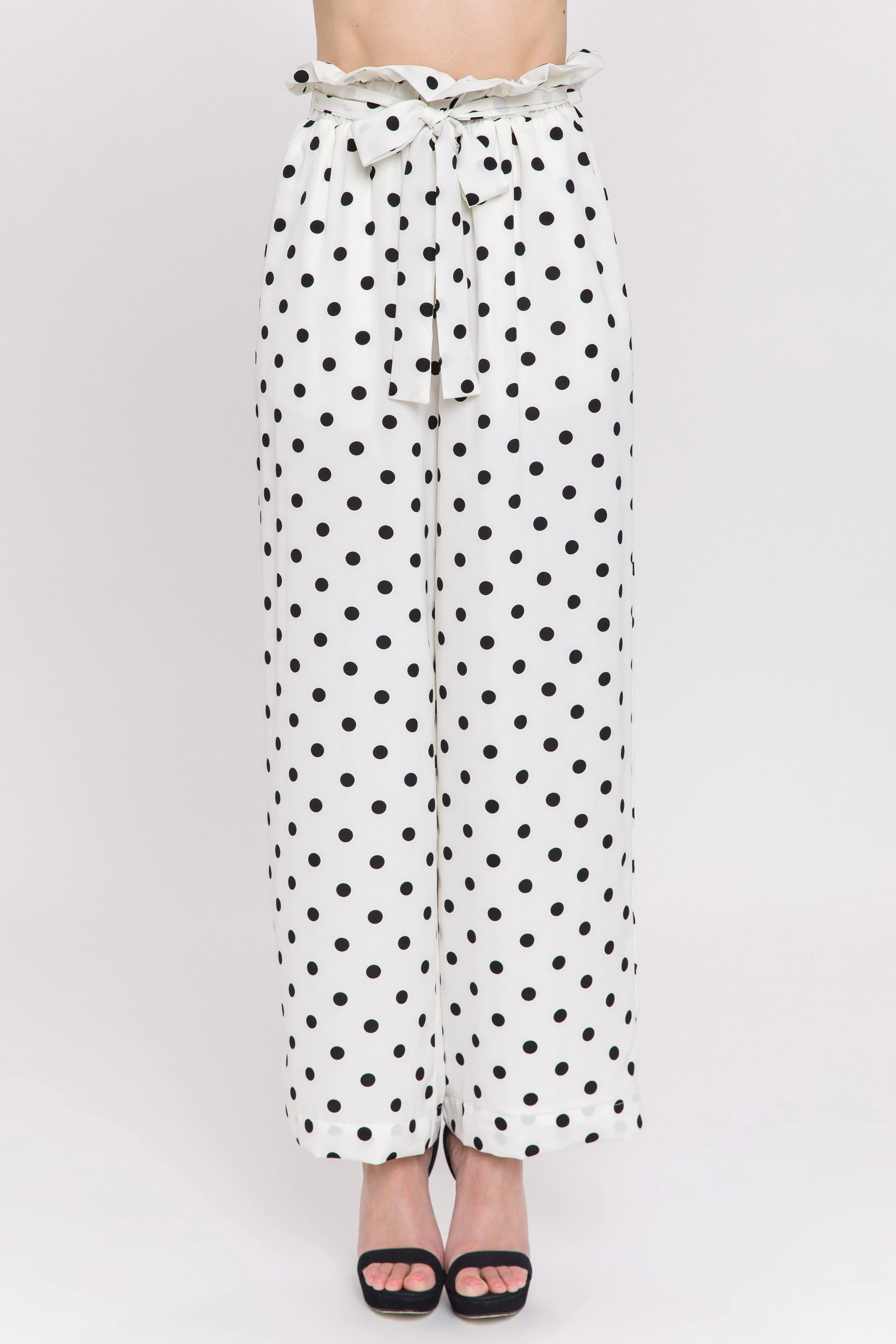 Polka Dot Wide Pants