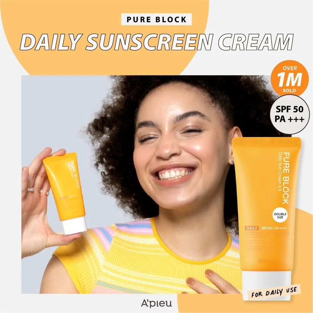 PURE BLOCK NATURAL DAILY SUN CREAM SPF45 PA   