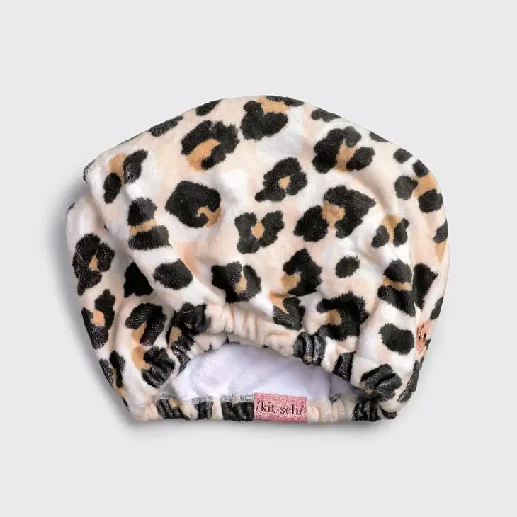 Quick Drying Hair Towel (Leopard)