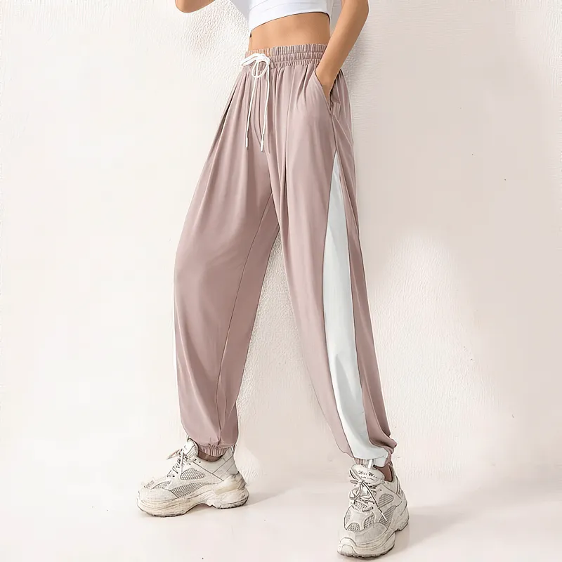 Quick-Drying High Waist Drawstring Elastic Sweatpants for Women - SF0115