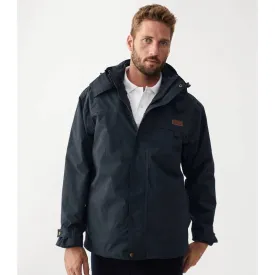 R.M.Williams Rockley 3 in 1 Mens Waterproof Jacket - Navy/Ironbark