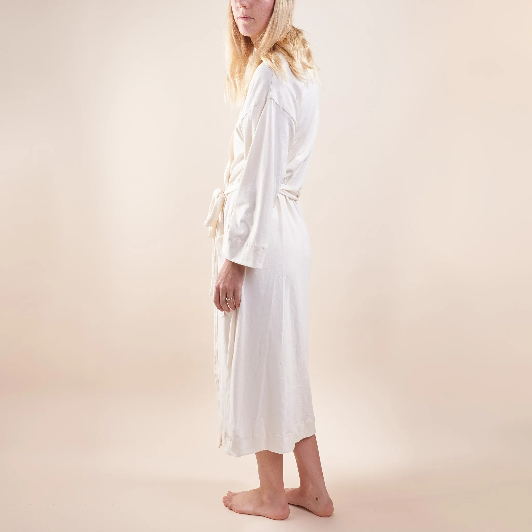 Robe, Undyed Organic Cotton