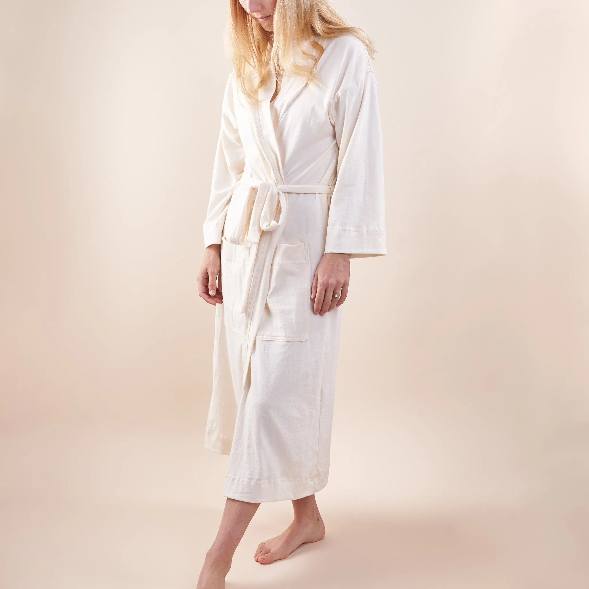 Robe, Undyed Organic Cotton