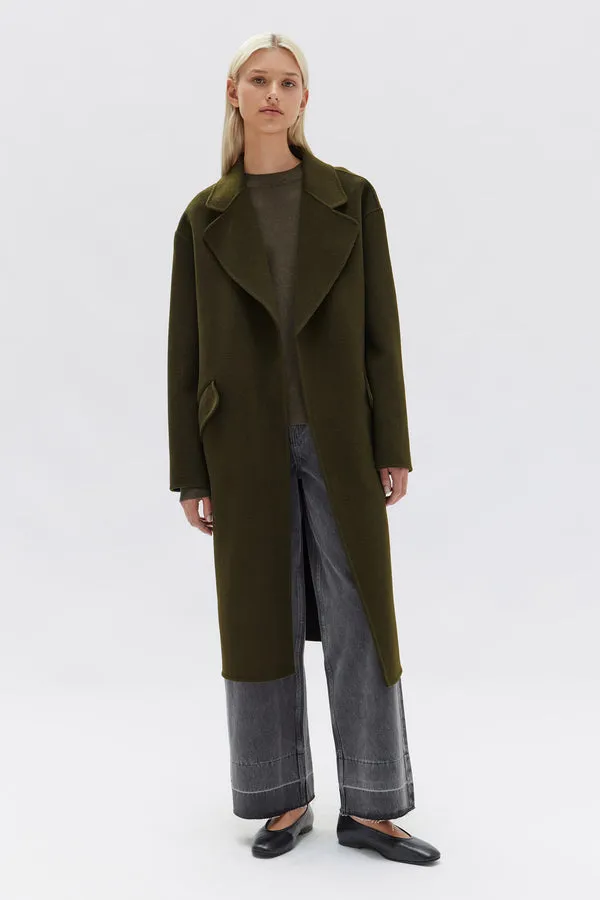 Sadie Forest Single Breasted Wool Coat