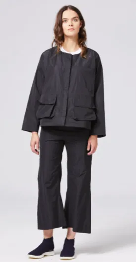 Shosh Storm Jacket in Black Taffeta