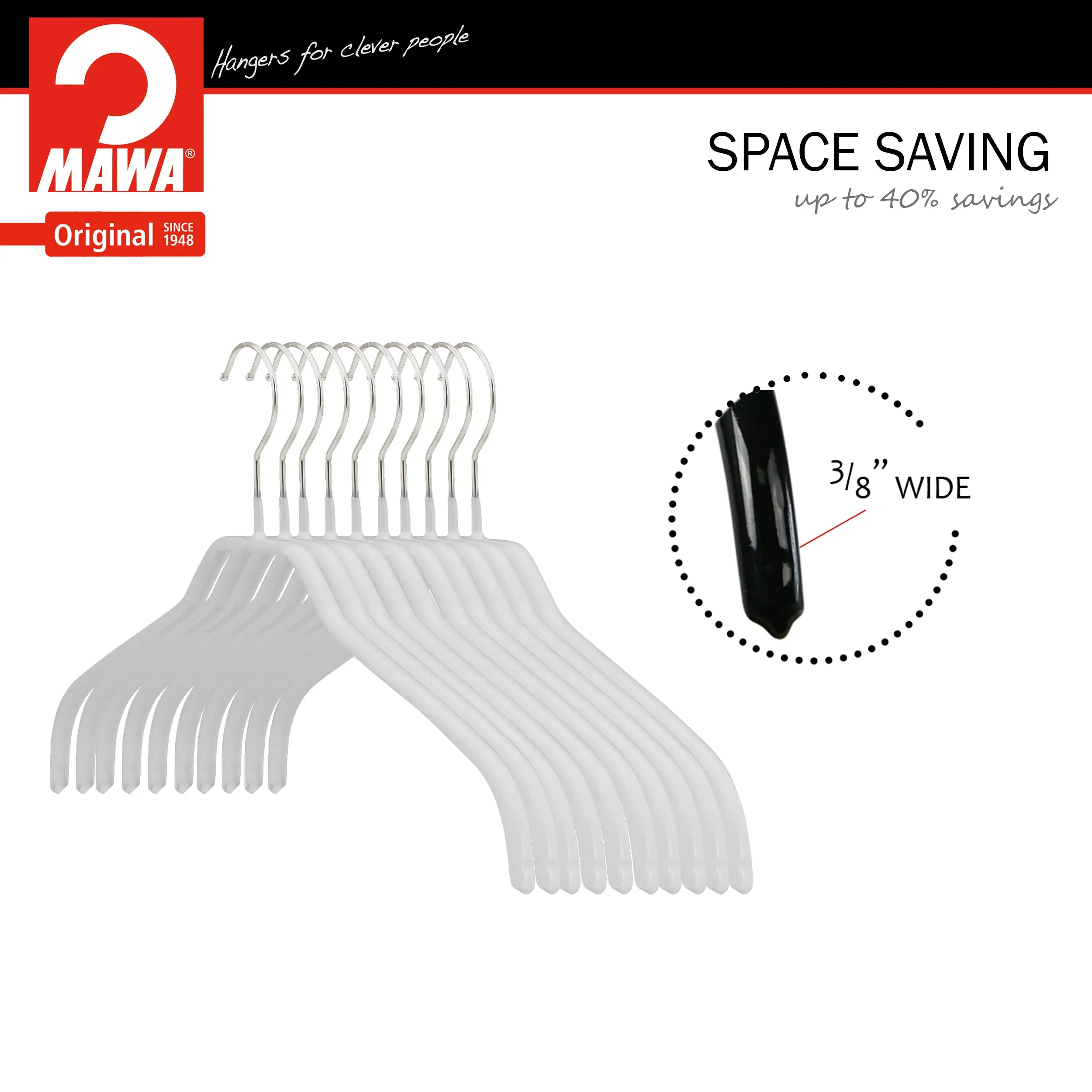 Silhouette, 41-F, Hanger, White