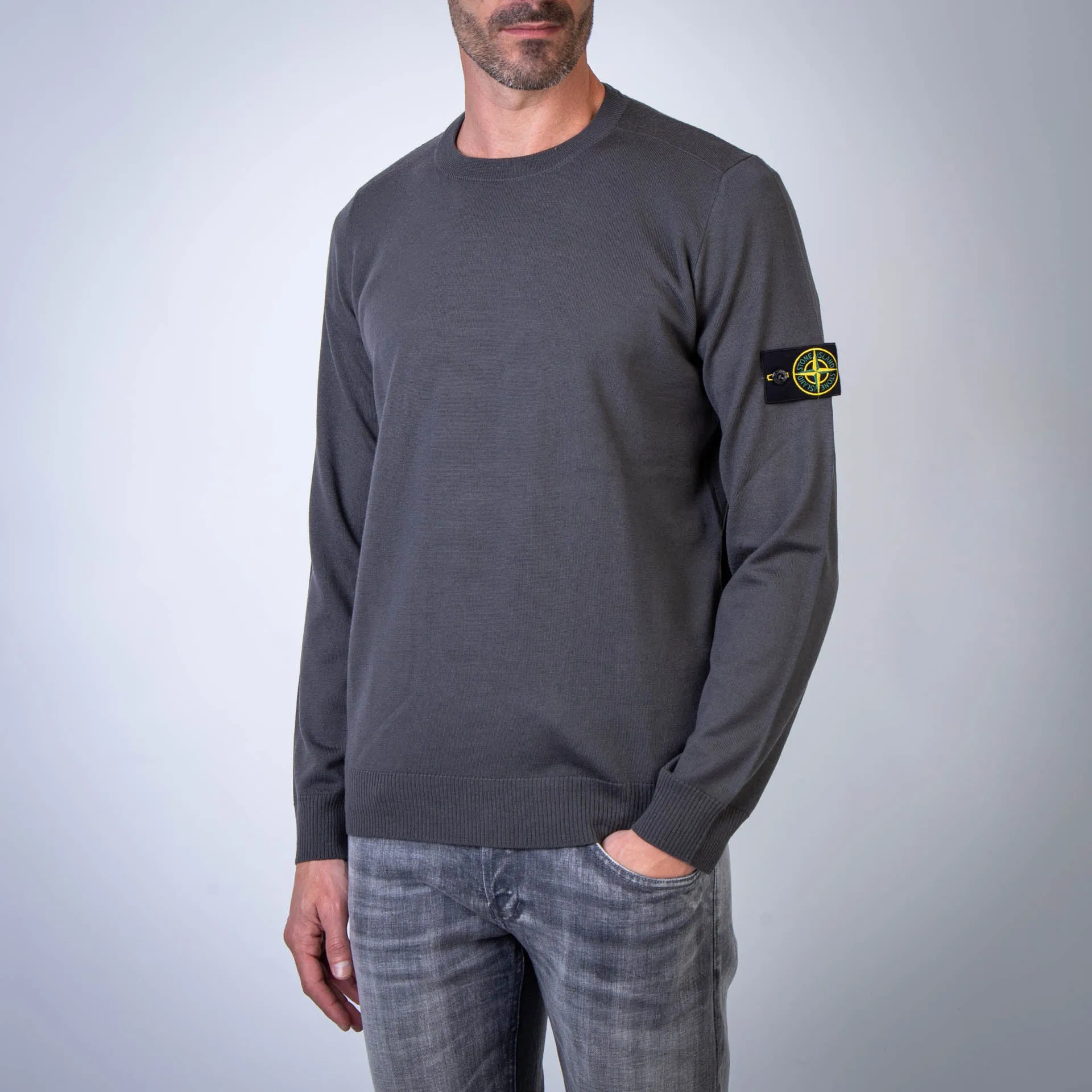 STONE ISLAND SWEATER 8115510C4 V0062 GREY