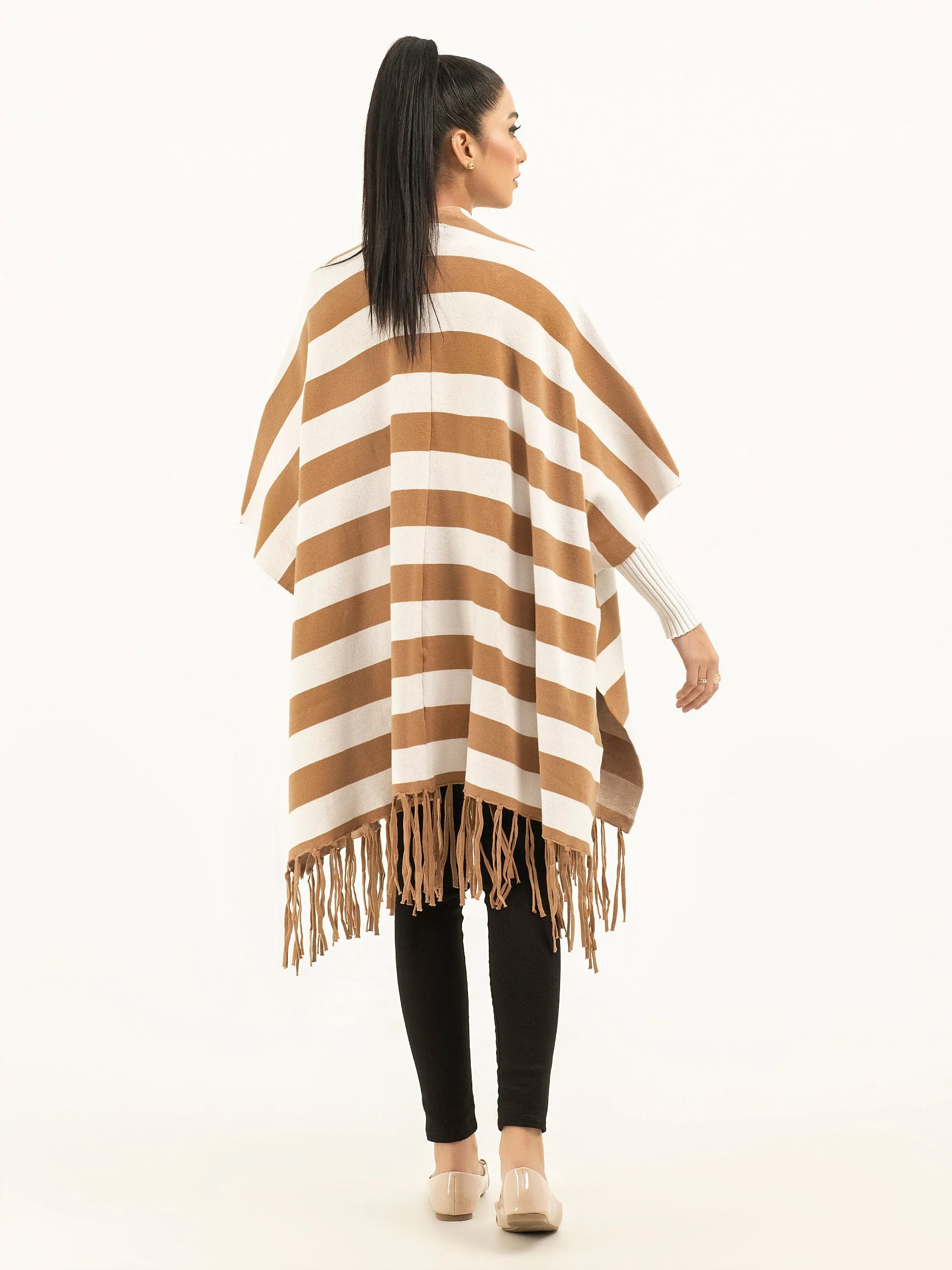 Striped Cape Shawl