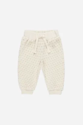 Velour Relaxed Sweatpant (Polka Dots)