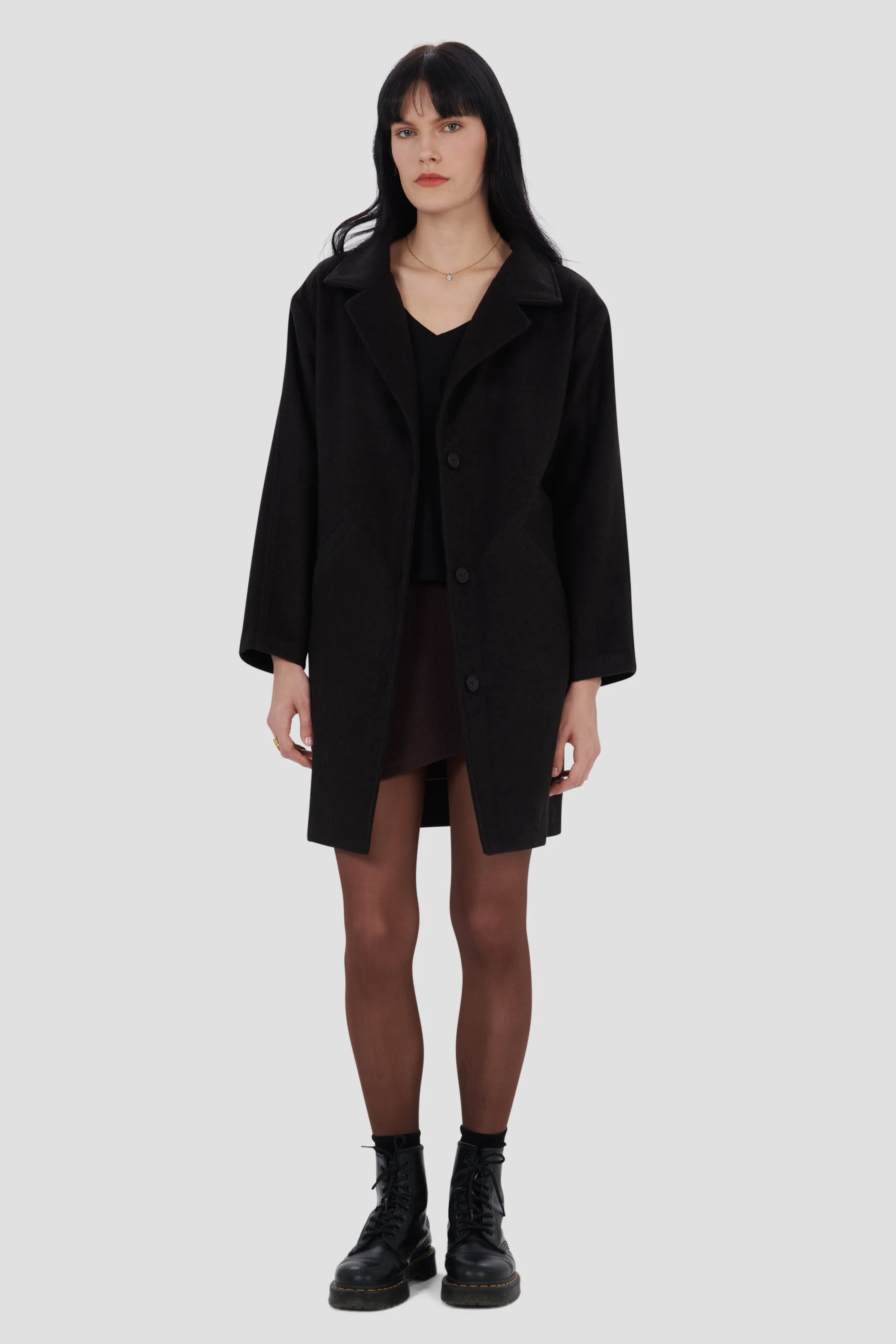 Wool trench coat